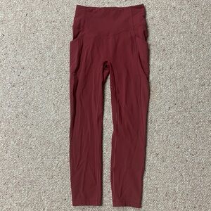 Lululemon Burgundy Leggings Size 4